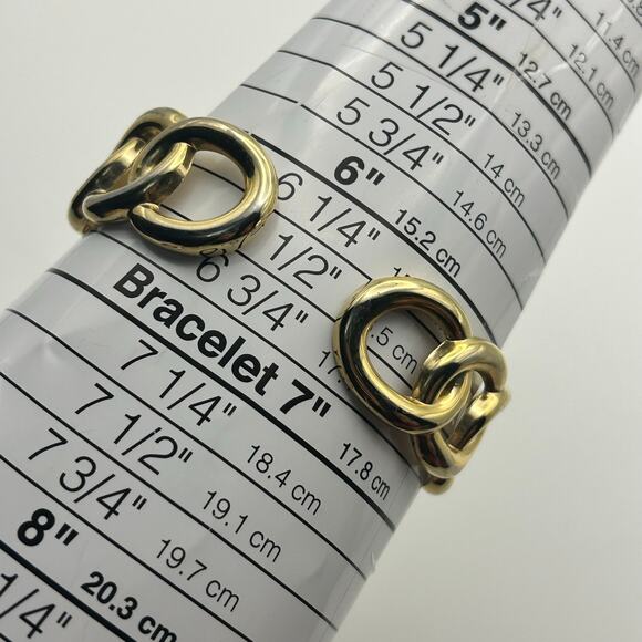 Geneva Platinum Gold Crystals Cuff Watch New Battery - Picture 8 of 8